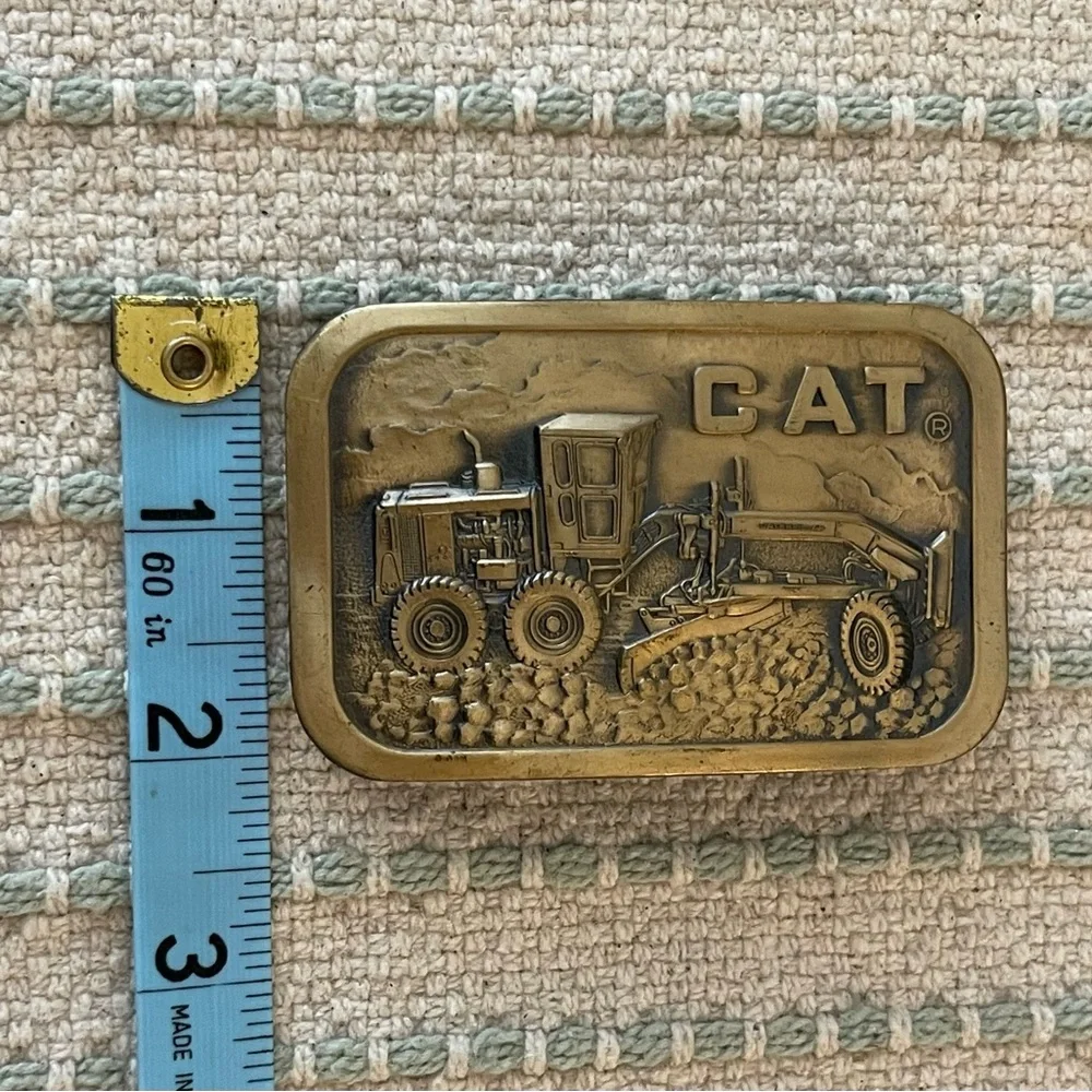 Kids - CAT Belt Buckle - Caterpillar - Road Grader